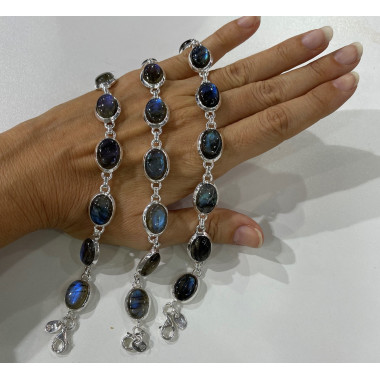 Armband Labradorit – 925er Silber