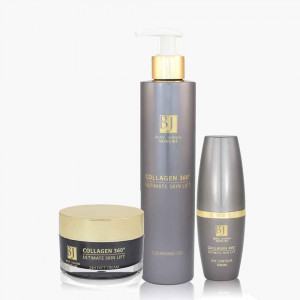 COLLAGEN 360° Ultimate Skin Set Eye Contour Serum 30 ml & Cleansing Gel 250 ml & Lift 24h Cream 50 ml