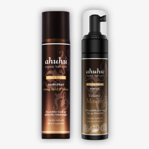 STYLE & FINISH POP UP! Volume Mousse + Haarspray strong hold & Shine – je 300 ml