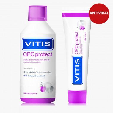 VITIS® CPC protect Zahnpflege-Set, 2-teilig