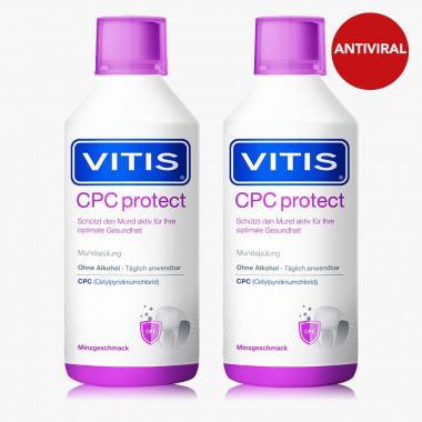 VITIS® CPC protect Mundspülung Duo 2x 500 ml