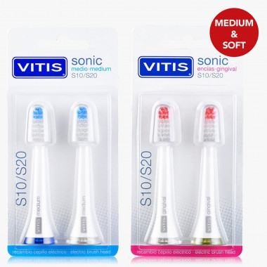 VITIS® sonic S10 Mix Bürstenkopf Set, 4-teilig