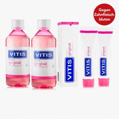VITIS® Gingival Zahnpflege-Set, 4-teilig