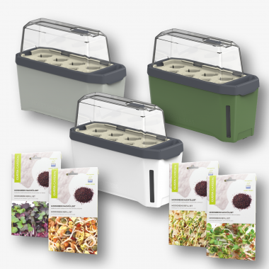 HARRY HERBS Starter-Set – Microgreens – inkl. Microgreens Samen-Mix