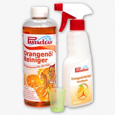 Orangenöl-Reiniger-Konzentrat  – 750 ml, inkl. Mischflasche + Messbecher
