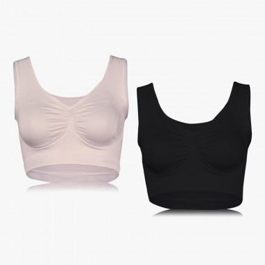 Shapewear Komfort Soft-BH in Rosen-Design – 2er Set