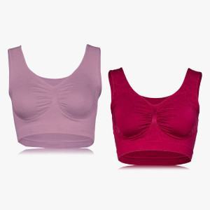 Shapewear Komfort Soft-BH in Rosen-Design – 2er Set