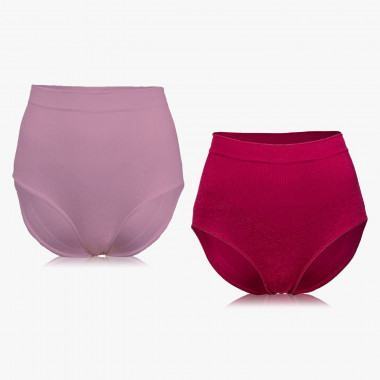 Shapewear Komfort Maxi-Slip in Rosen-Design – 2er Set