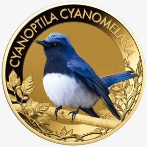 Die beliebtesten Singvögel – vollständige Sammlung kolorierte Goldmünzen