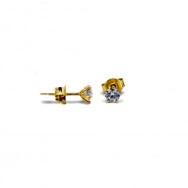 Ohrstecker Modell Chloé – 585er Gelbgold, je 0,25 ct Brillanten