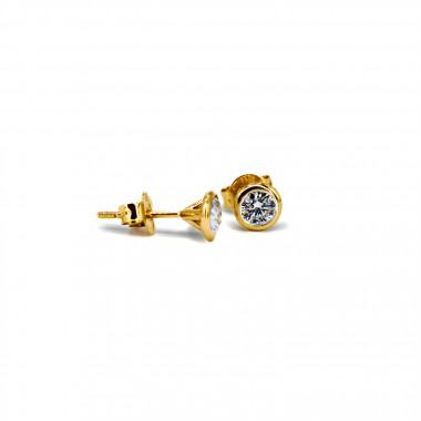 Ohrstecker Modell Elle – 585er Gelbgold, je 0,25 ct Brillanten
