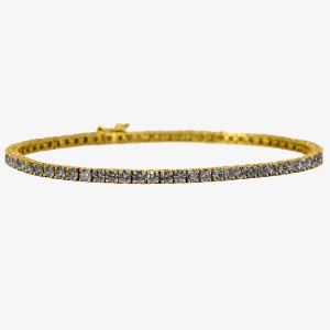 Tennisarmband Modell Maxima – 410er Gelbgold mit 69 Brillanten