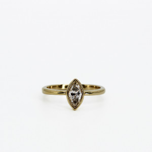 Ring Marquise – 585er Gelbgold, 0,5 ct Marquise-Diamant