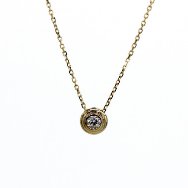 Kette Juliette – 585er Gelbgold, 0,2 ct Brillant-Anhänger