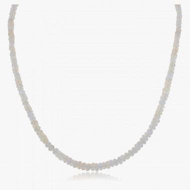 Edelsteincollier Äthiopischer Opal