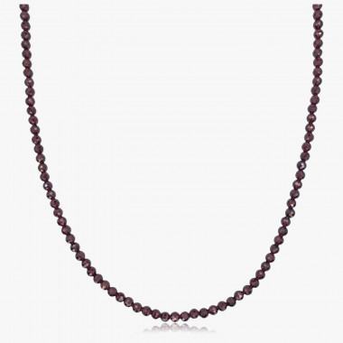 Granat-Collier – 925er Silber