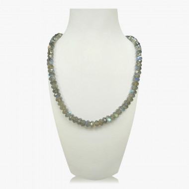 Edelstein-Collier Labradorit – 925er Silber