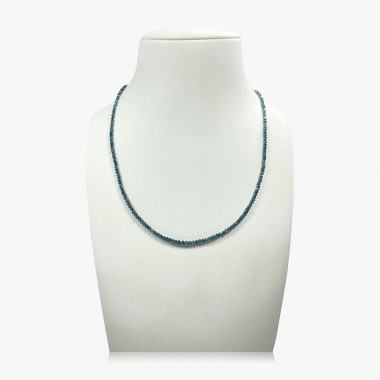 Luxus-Collier – Blaue Diamanten – 18 ct