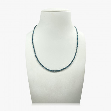 Luxus-Collier – Blaue Diamanten – 18 ct