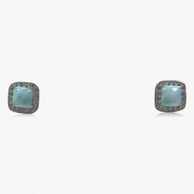 Ohrstecker Larimar 925er Silber
