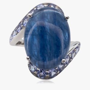 Ring Tansanit und Kyanit – 925er Silber