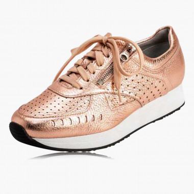 Moderner Sneaker Hirschleder  Grösse43 roségold