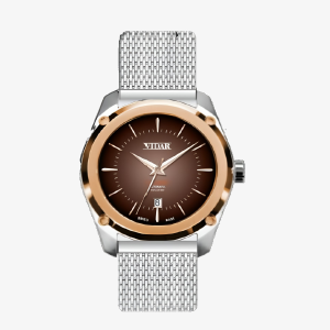 VIDAR Automatikuhr VR018-200-01SRM-br "Cap Ferrat"